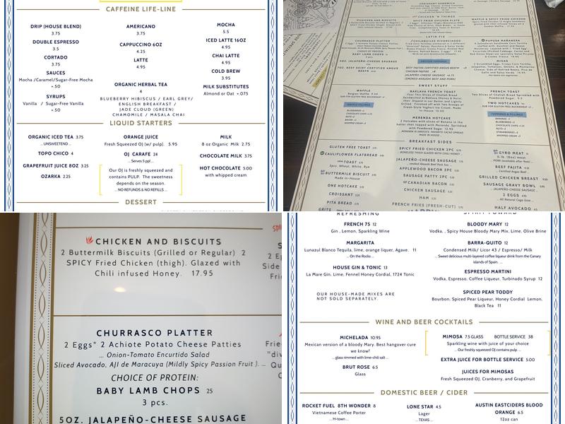 Harry's Menu
