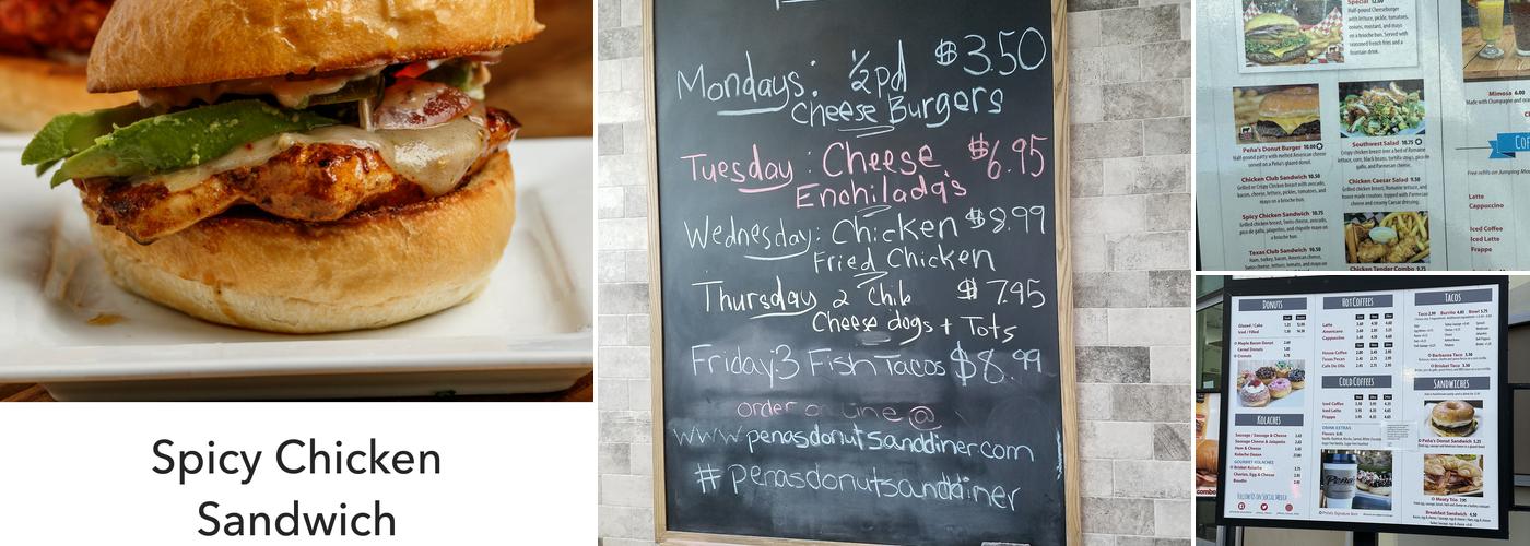 Peña's Donuts & Diner Menu