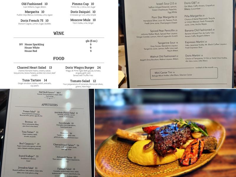 Doris Metropolitan Menu