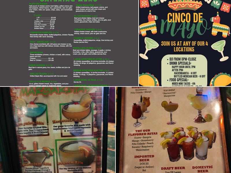 Las Haciendas Menu