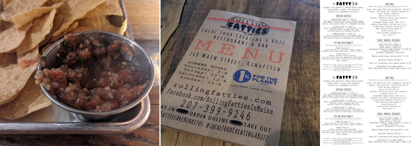 Rolling Fatties Menu