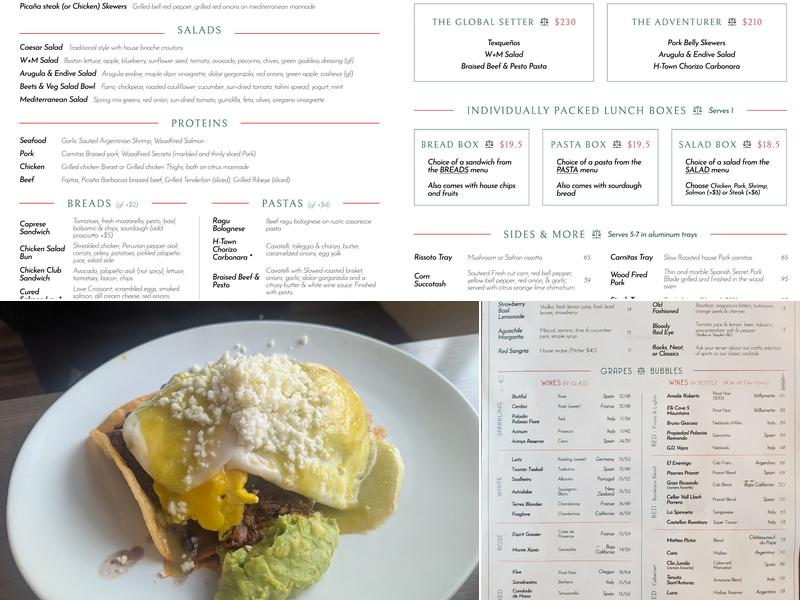 Weights + Measures Menu