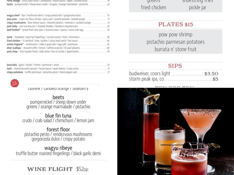 Laundry Menu