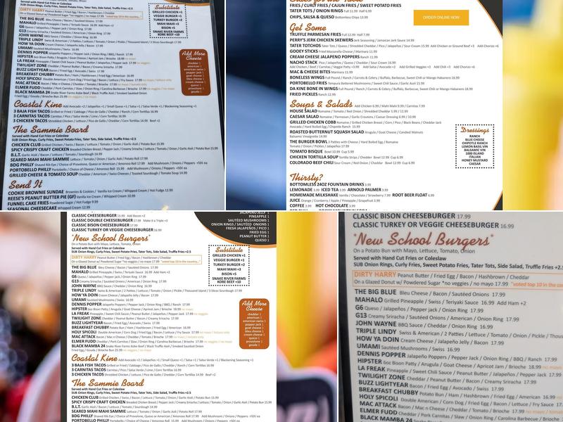 Back Door Grill Menu