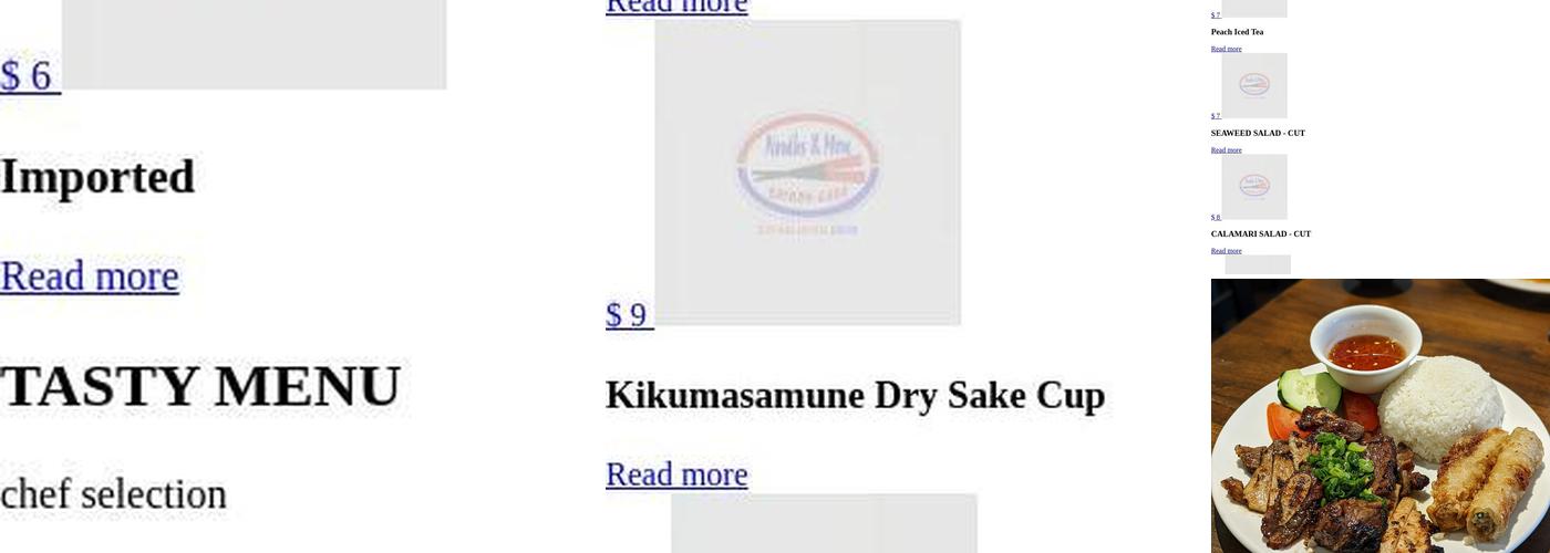 Noodles & More Saigon Café Menu