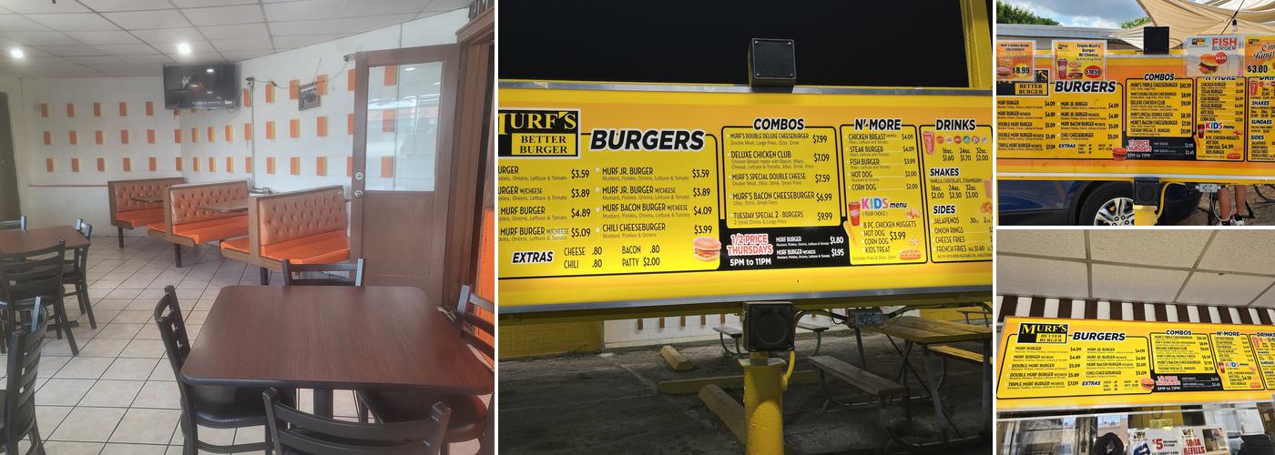 Murf's Better Burger Menu