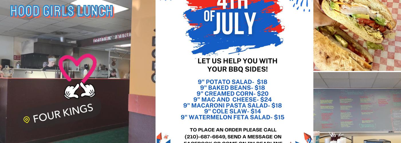 Four Kings Menu