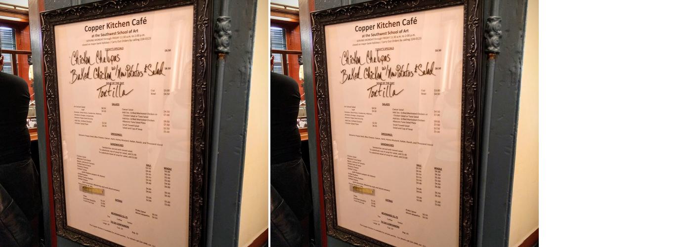 Copper Kitchen Café Menu