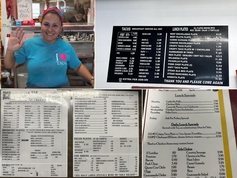 Cafe Don Juan Menu