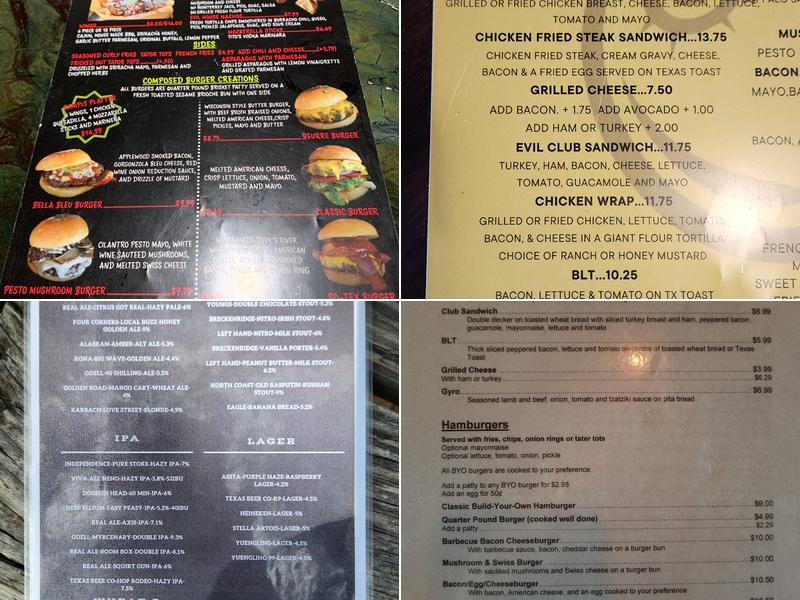 Evil Olive Menu