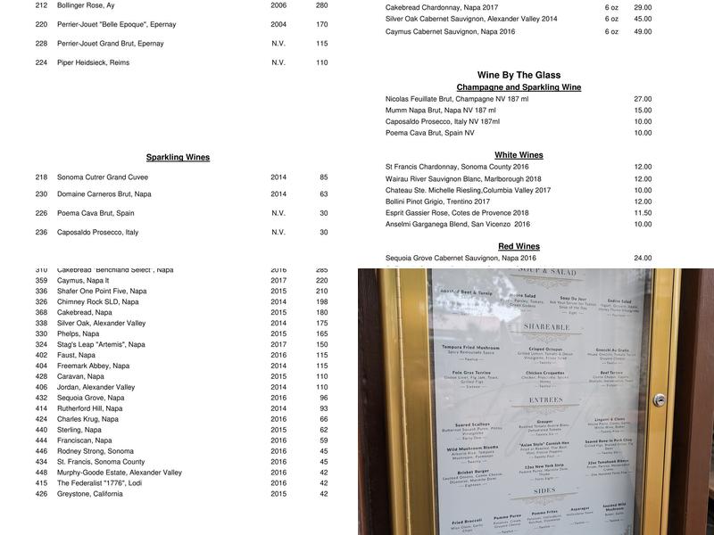 Fig Tree Restaurant Menu