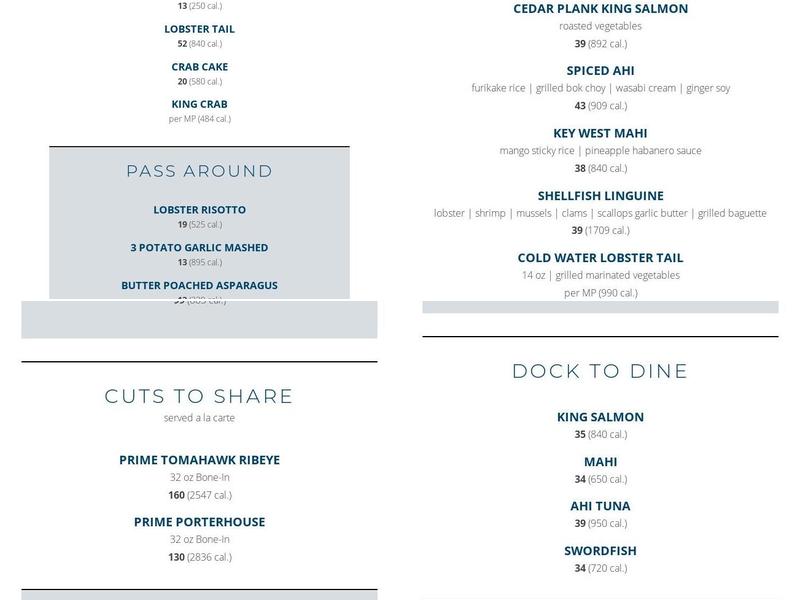 Chart House Menu