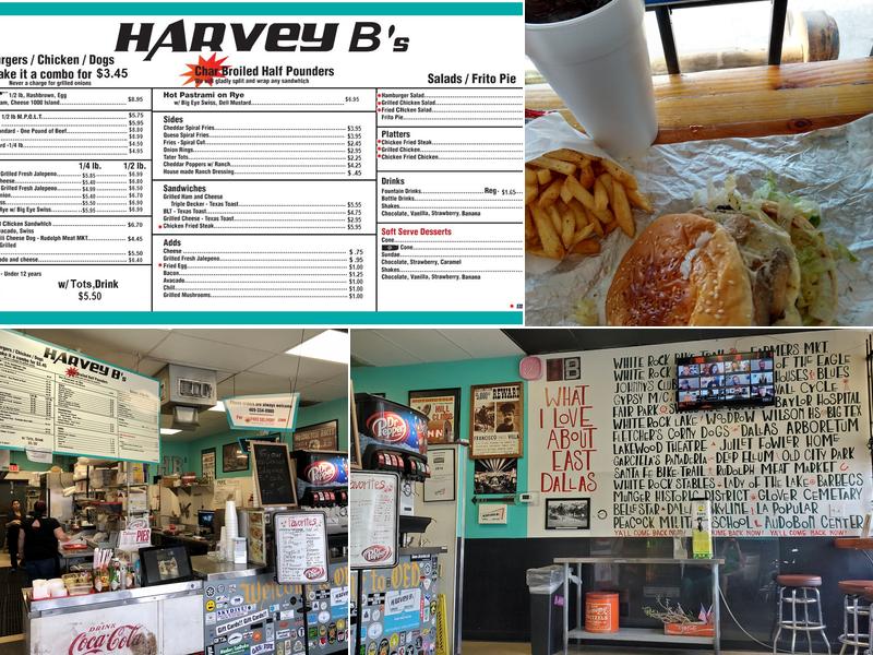 Harvey B's Menu