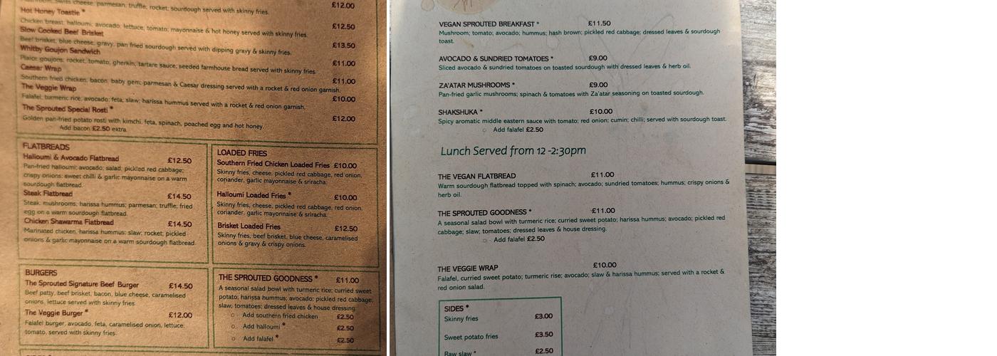 The Sprouted Kitchen Menu