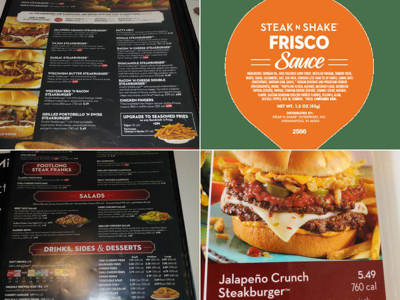 Steak 'n Shake Menu