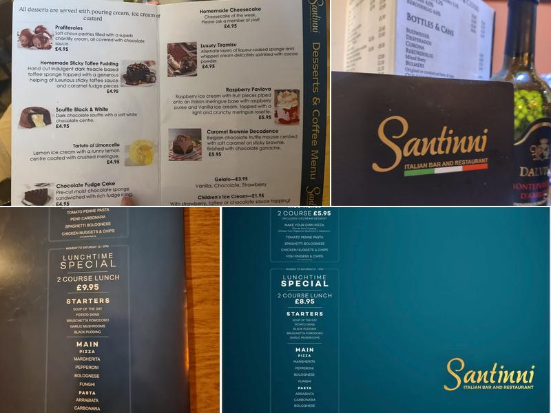 Santinni Menu