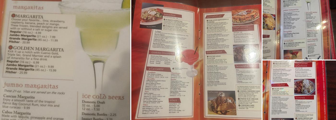Poblanos Mexican Grill - Winamac, IN Menu