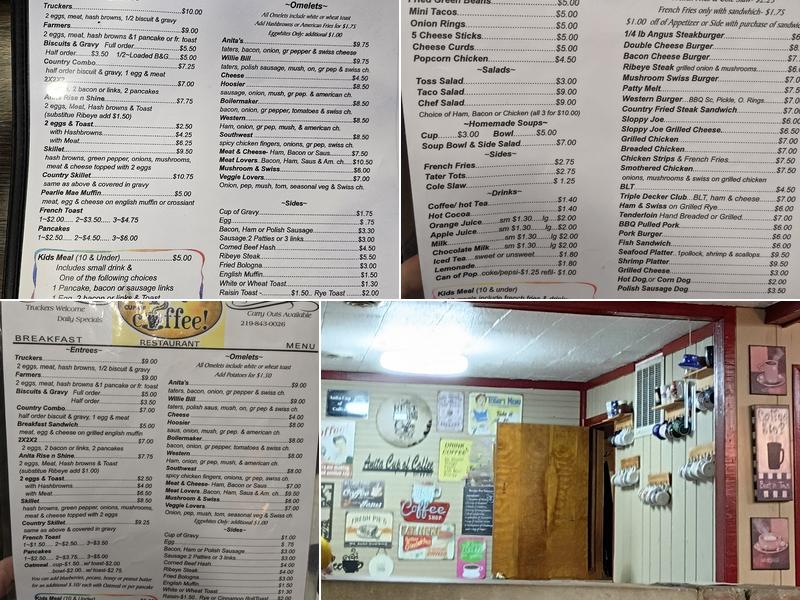 Anita Cup Of Coffee Menu