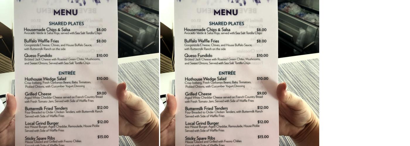 Cloud 9 Cafe Menu