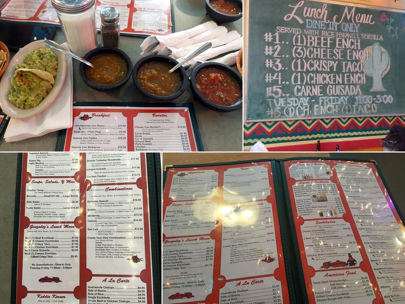 Gonzalez Restaurant Menu