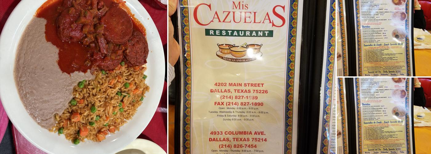 Mis Cazuelas Menu