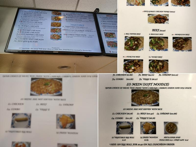 Chef Wang Menu