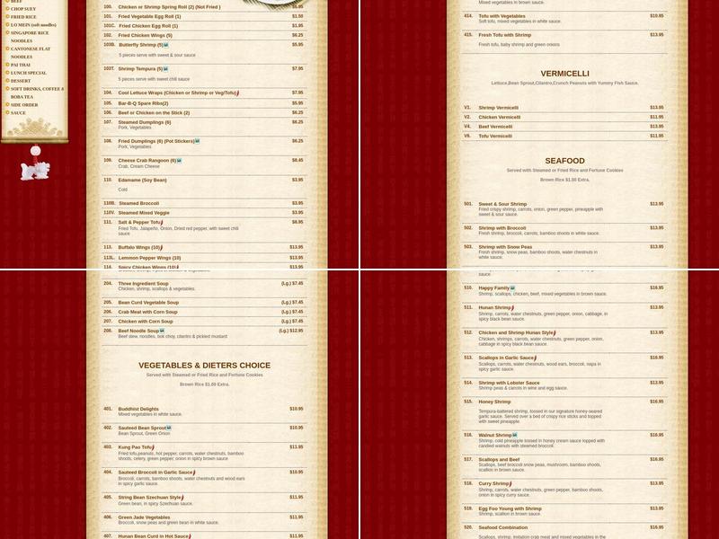 Wang's Menu