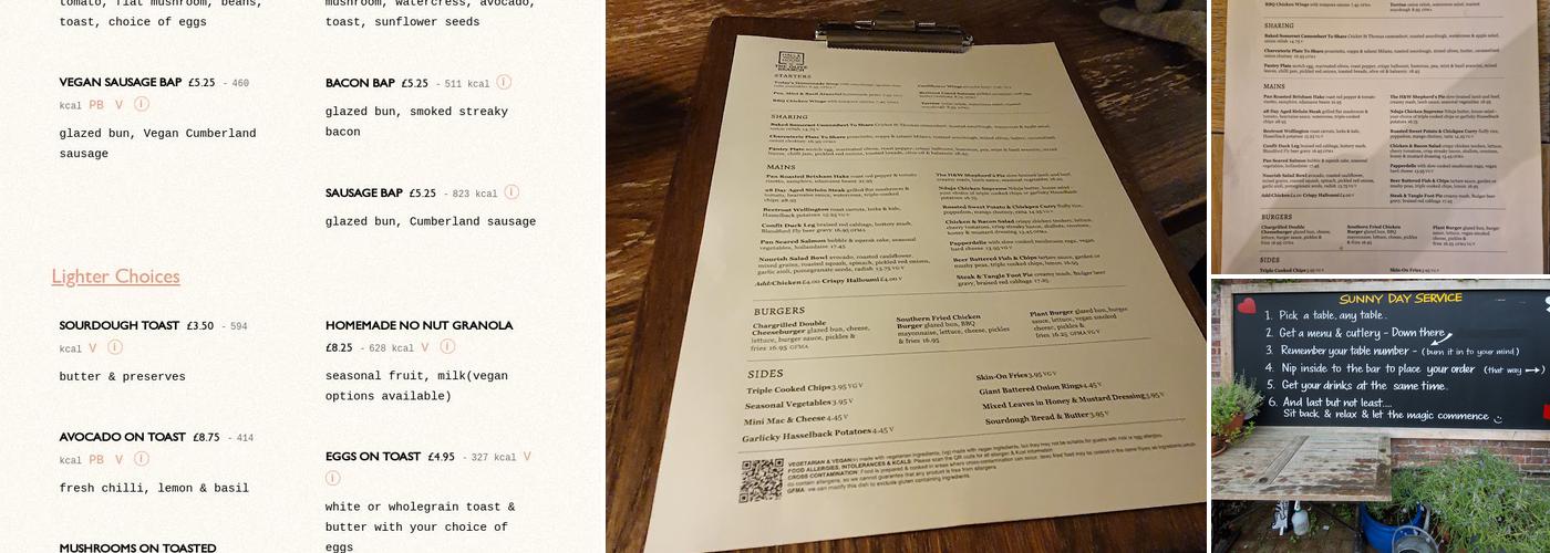 The Olive Branch Pub & Restaurant, Wimborne Menu