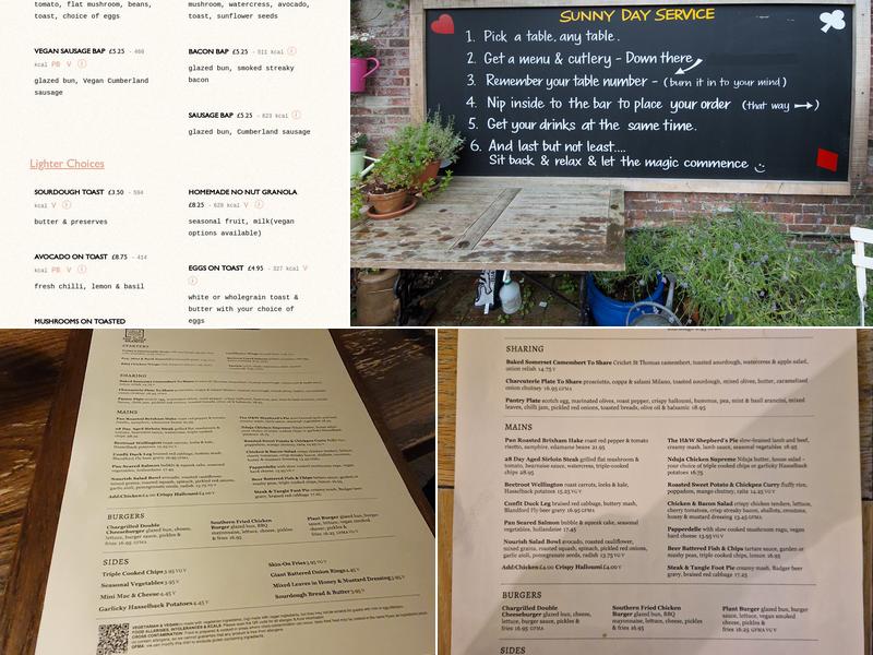 The Olive Branch Pub & Restaurant, Wimborne Menu