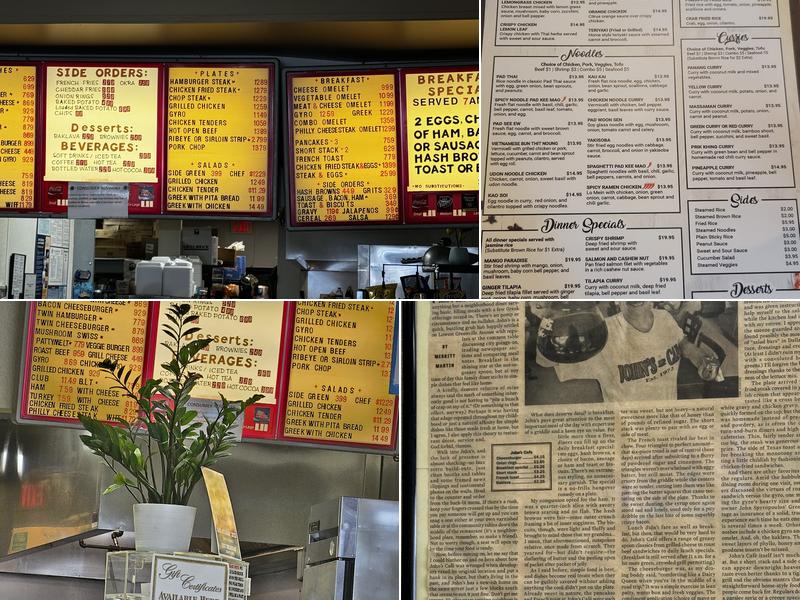 John's Cafe Menu