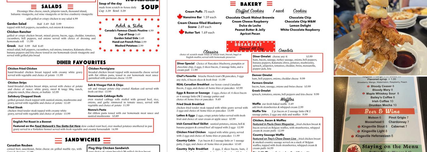 Maple Leaf Diner Menu