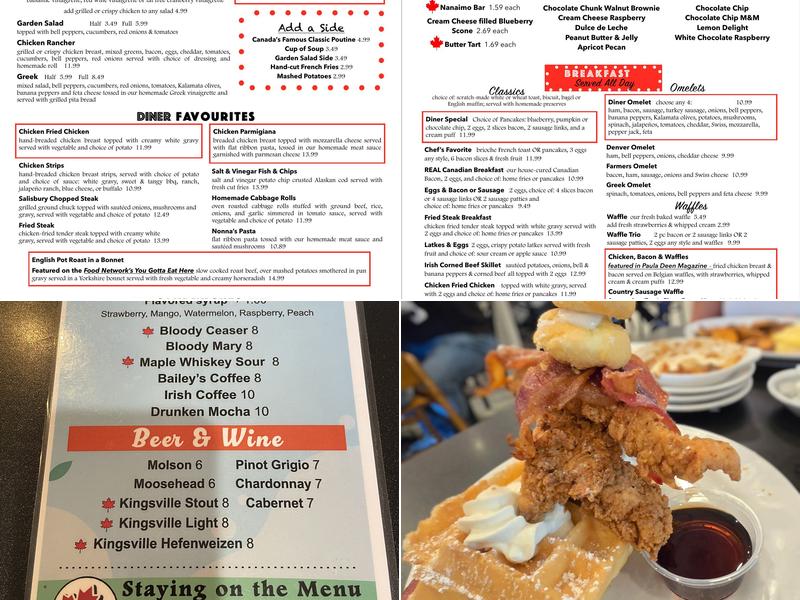 Maple Leaf Diner Menu