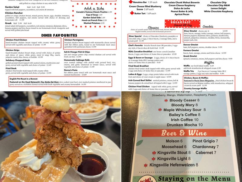 Maple Leaf Diner Menu
