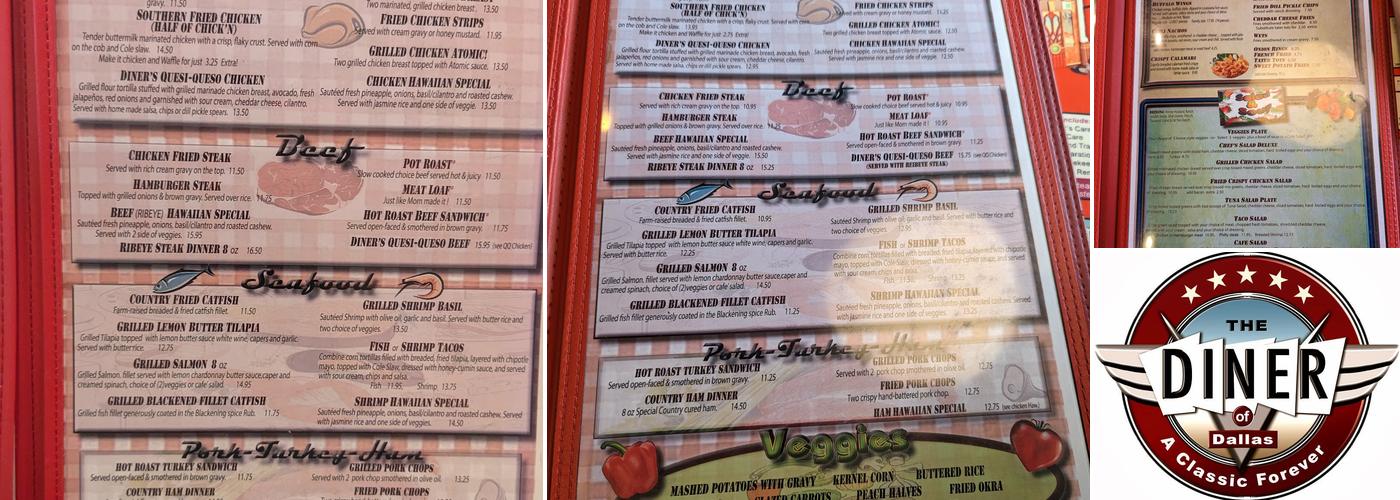 The Diner Menu