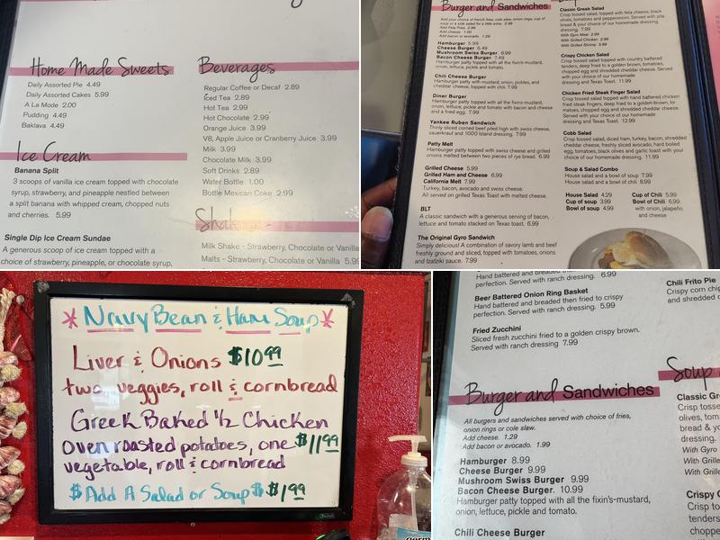 Dalrock Diner Menu