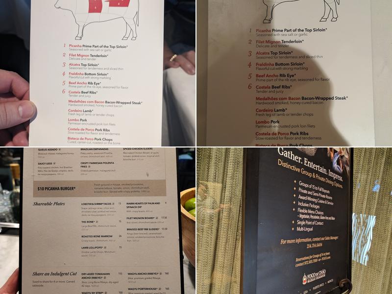 Fogo de Chao - Addison Menu