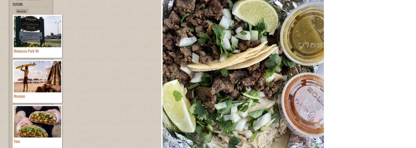 Tortilleria El Molino Menu