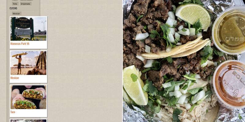 Tortilleria El Molino Menu