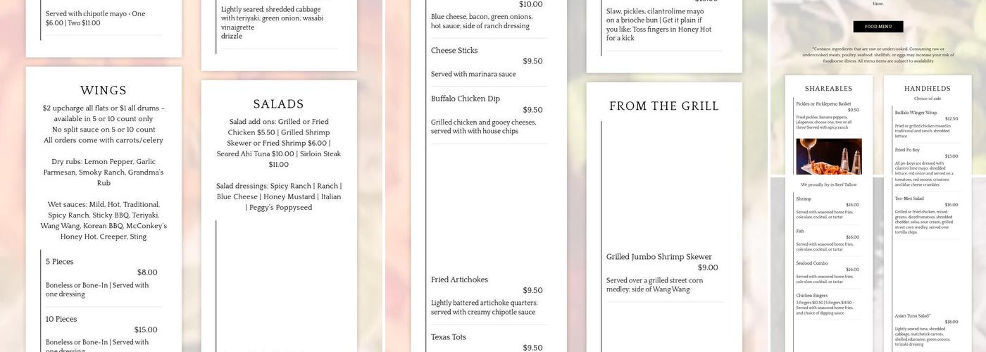WingPlace Menu