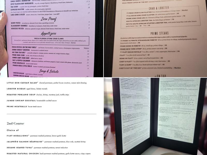 Truluck's Menu