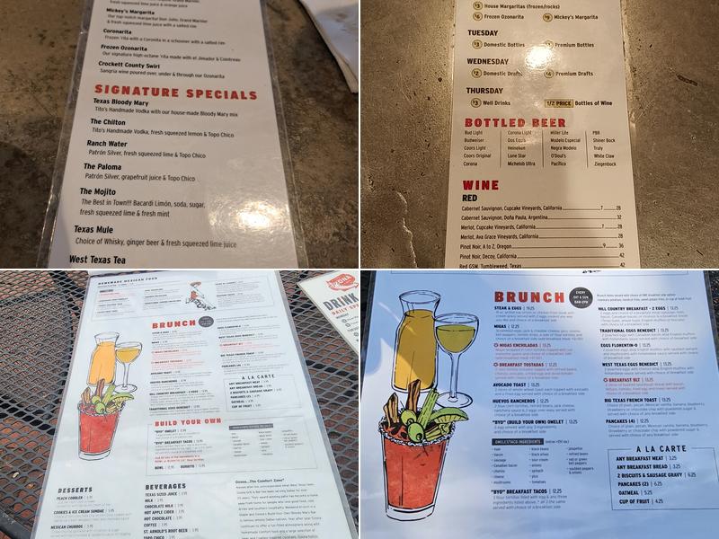 Ozona Grill and Bar Menu