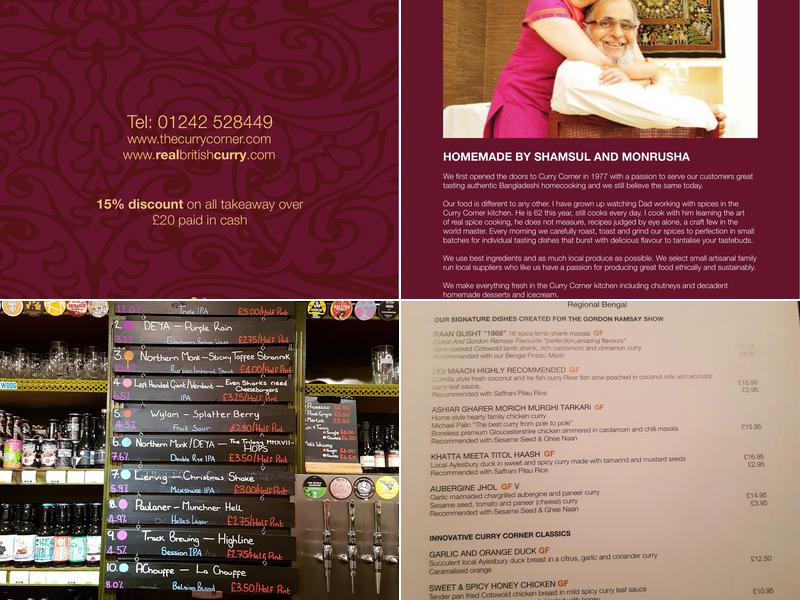 The Curry Corner Menu