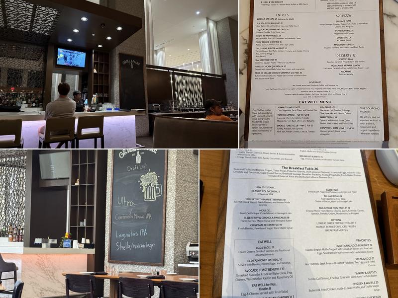 Grill & Vine Menu
