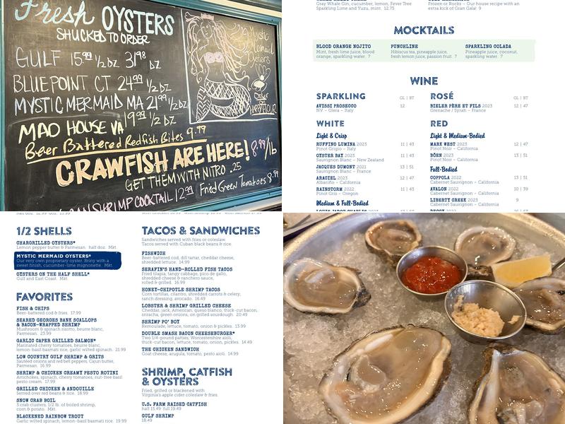 Half Shells Menu