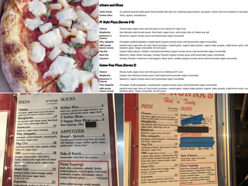 Li'l Nonna's Menu
