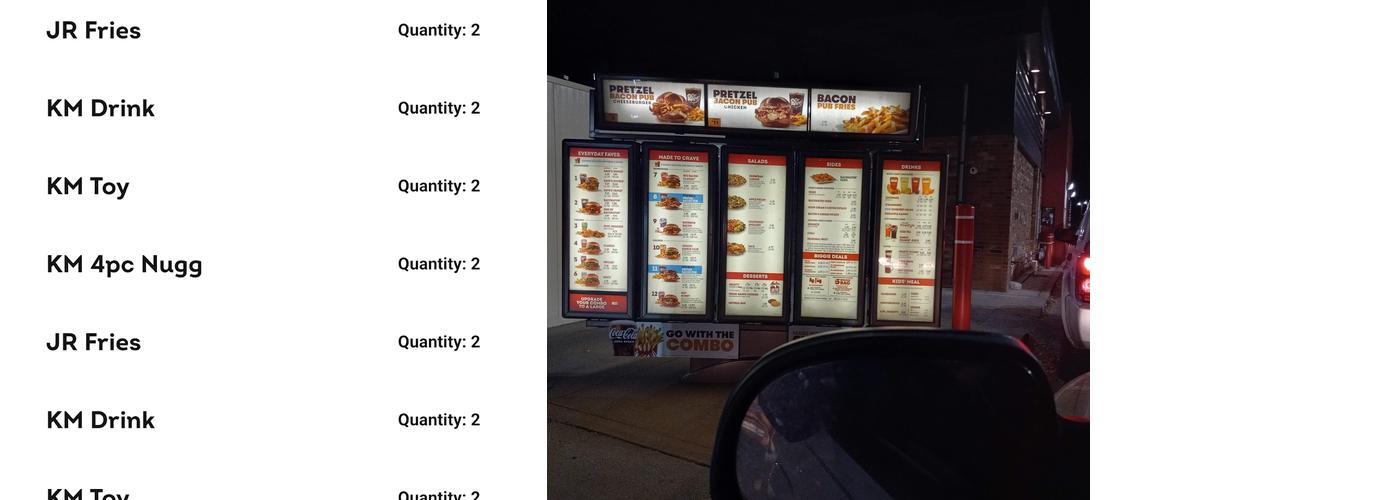 Wendy's Menu