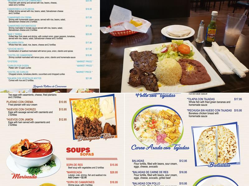 Costa Real Restaurant Menu
