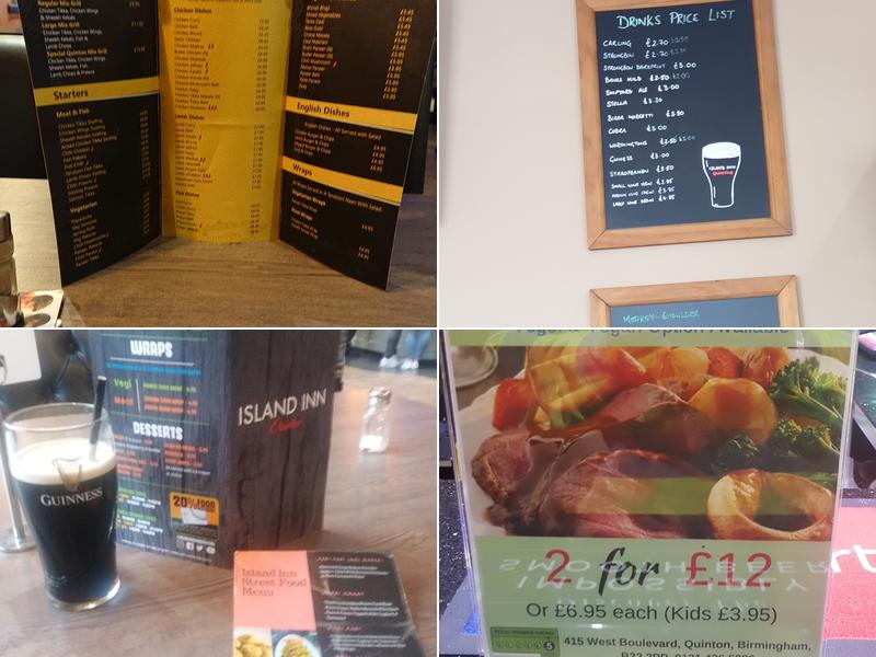 The Lion Bar & Restaurant Menu