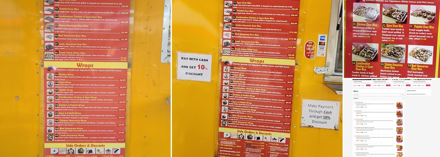 Halal Hub(South) Menu