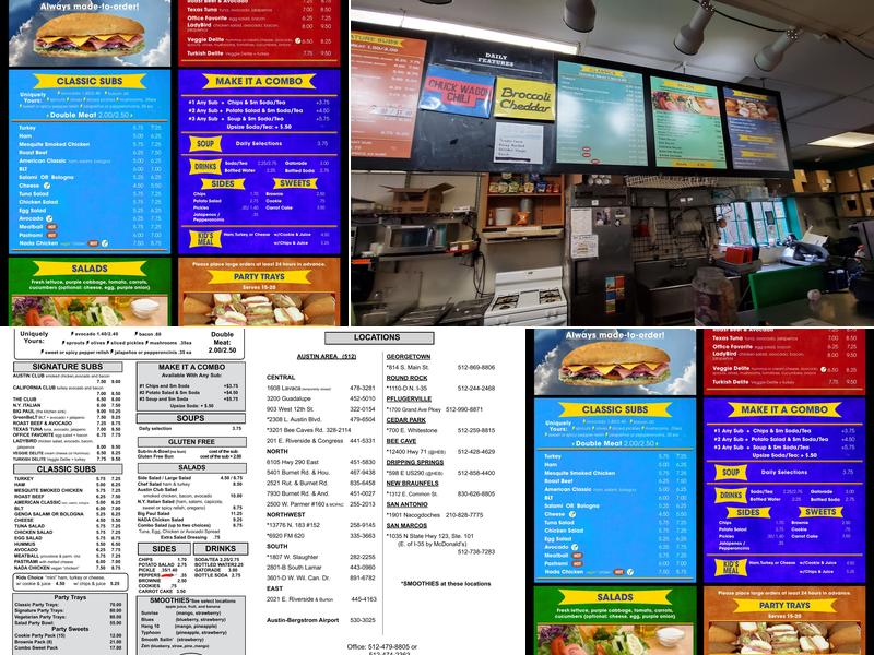 ThunderCloud Subs Menu